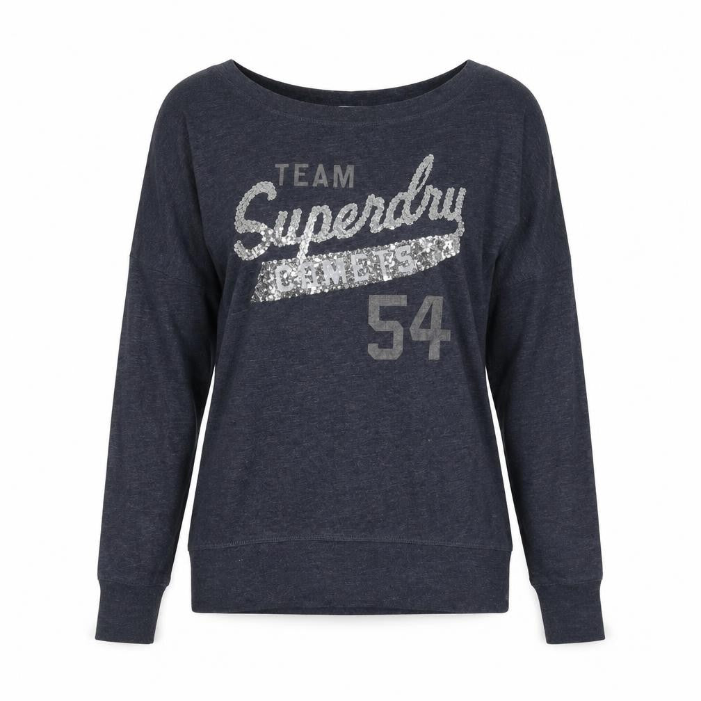 Womens UK Size 2XS Superdry Grey Cotton Blend T-Shirt