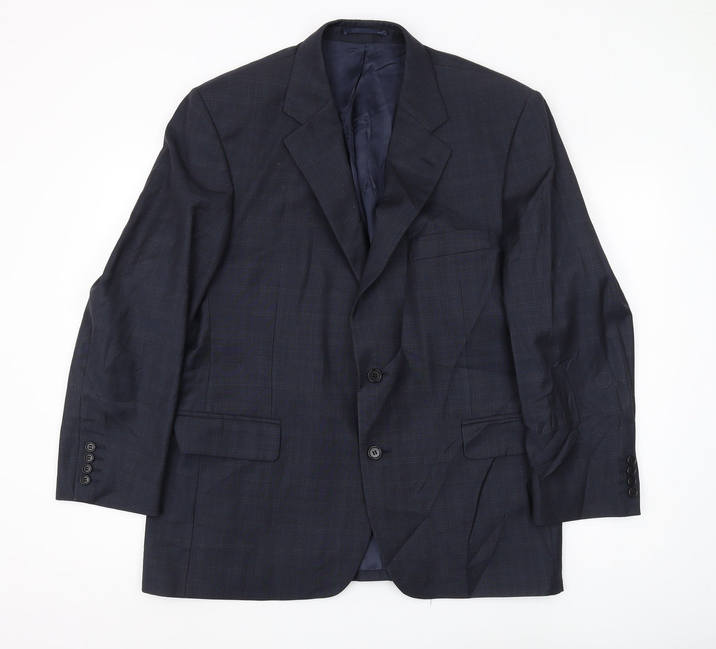 Magee Men's Blue Blazer, Size 38S, Single-Breasted