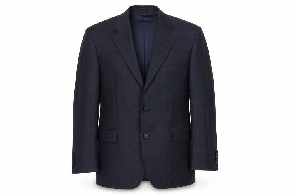 Mens 44 Chest Regular Magee Blue Two-Button Blazer