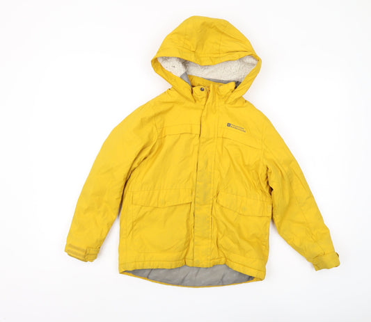 Mountain Warehouse Boys Yellow Parka 7-8 Years Hooded Jacket