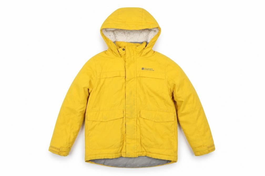 Mountain Warehouse Boys Yellow Parka 7-8 Years Hooded Jacket