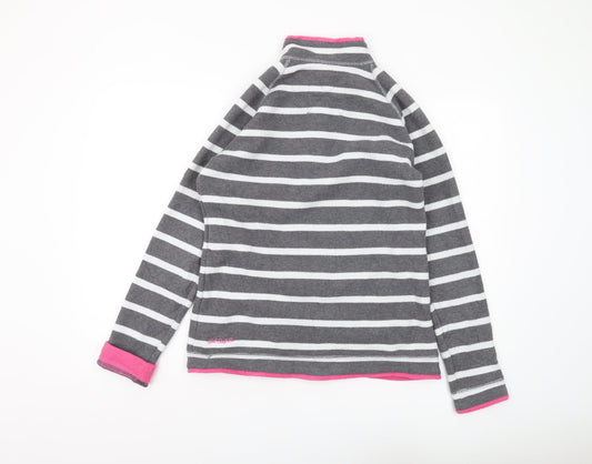 Gul Women's Grey Striped Pullover Sweatshirt Size 12