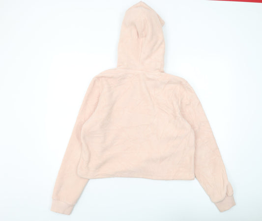 FILA Women's Pink Pullover Hoodie, Size M, Cozy Casual Wear