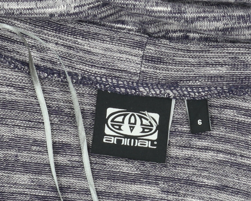 Animal Women's Grey Knit Cardigan, Size 6