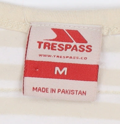 Trespass Women's Beige Striped Tank - Size M, Casual