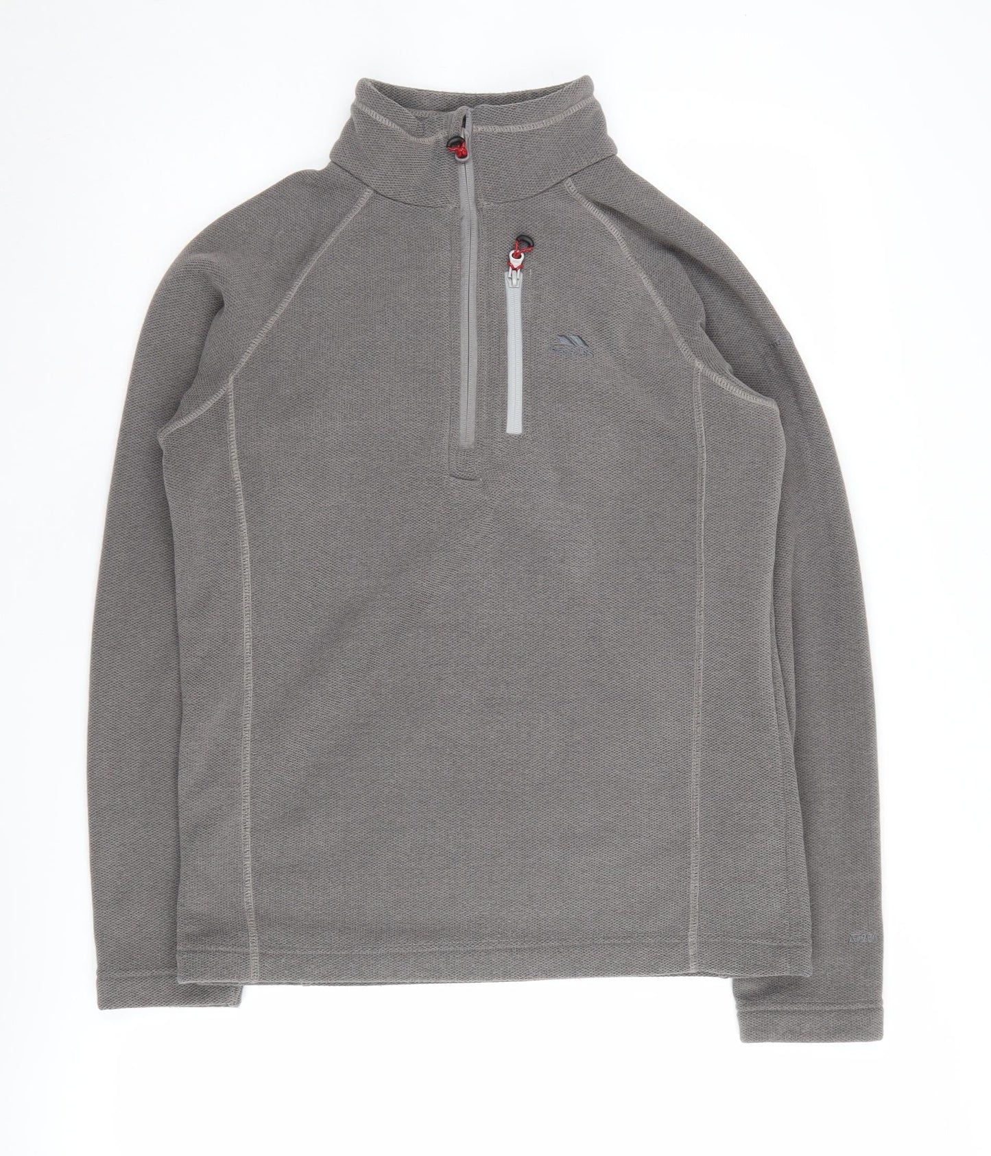 Trespass Grey 1/2 Zip Sweatshirt Unisex S Lightweight