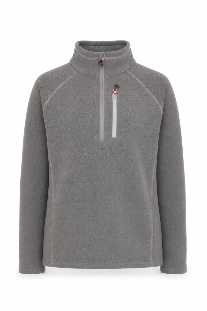 Unisex Adults UK S Regular Trespass Grey 1/2 Zip Sweatshirt