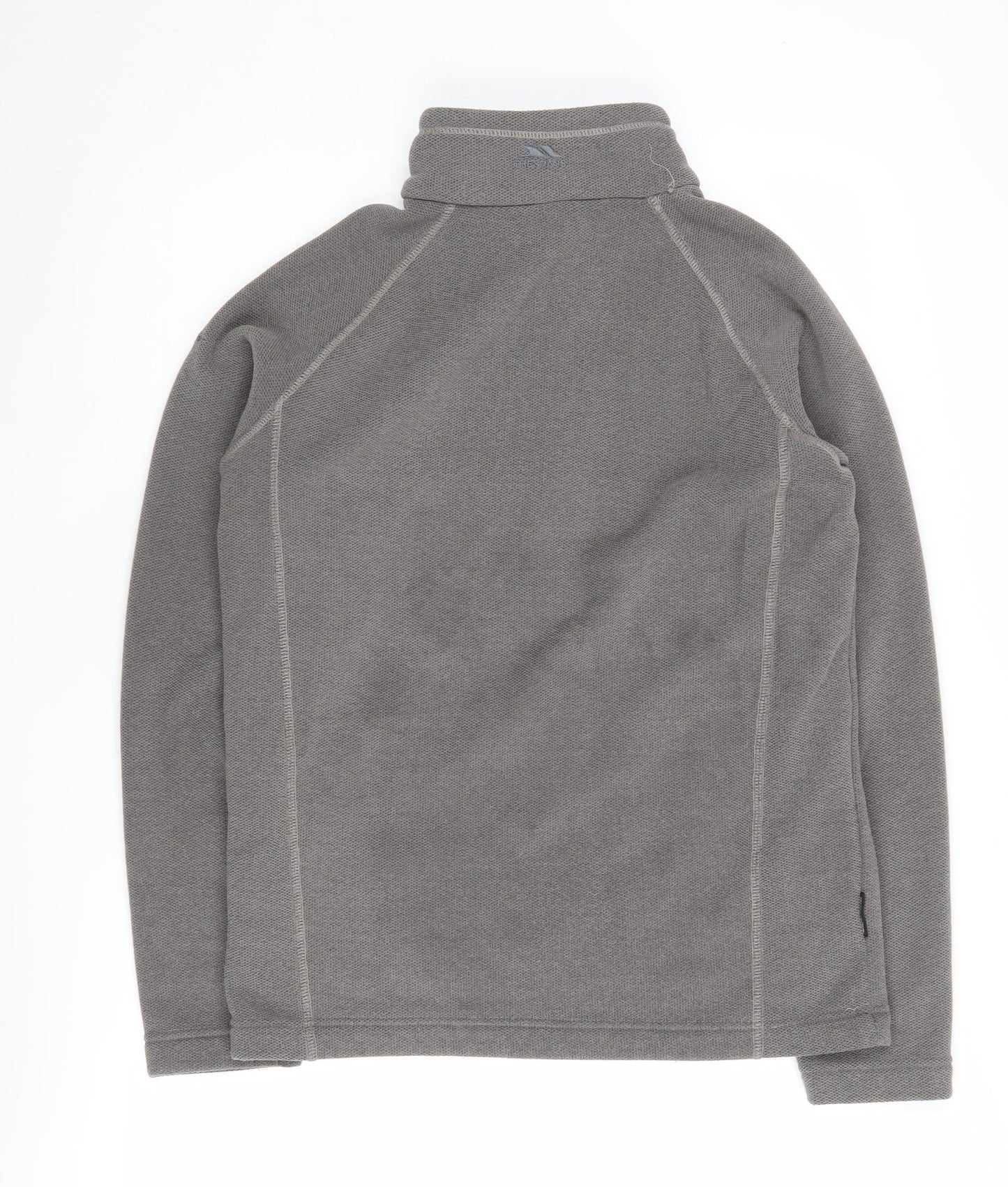 Trespass Grey 1/2 Zip Sweatshirt Unisex S Lightweight