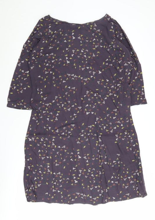 White Stuff Women's Multicoloured Shift Dress Size 14