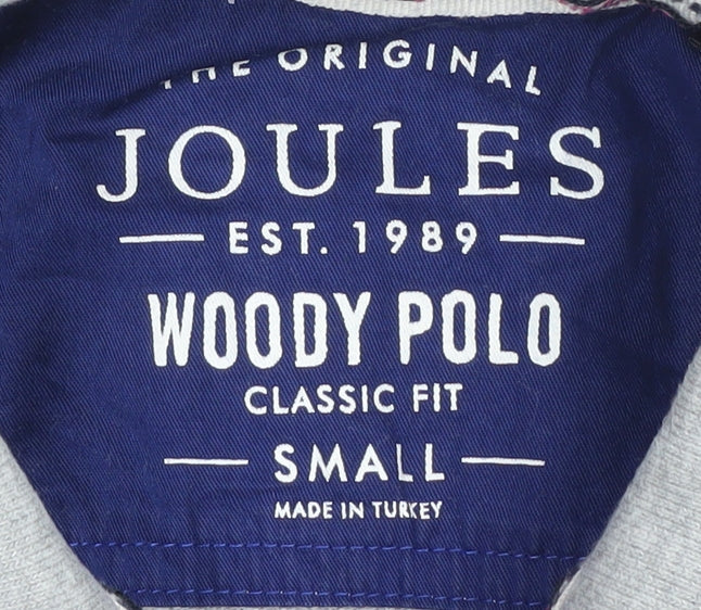 Joules Grey Women's Polo Shirt Small Classic Fit
