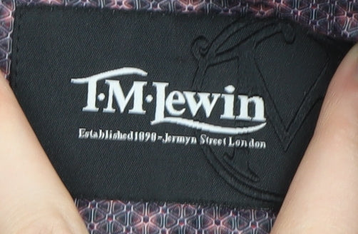 T.M. Lewin Men's Grey Check Blazer Size 40 Regular