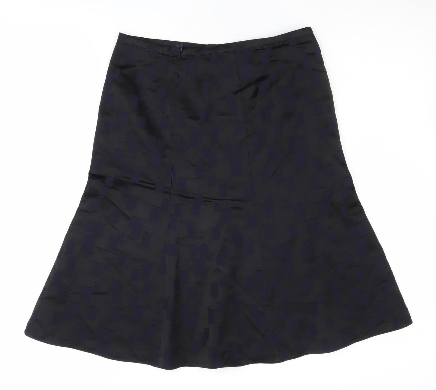Emporio Armani Women's Black A-Line Midi Skirt Size 10