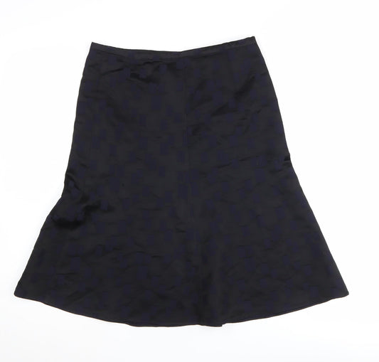 Emporio Armani Women's Black A-Line Midi Skirt Size 10