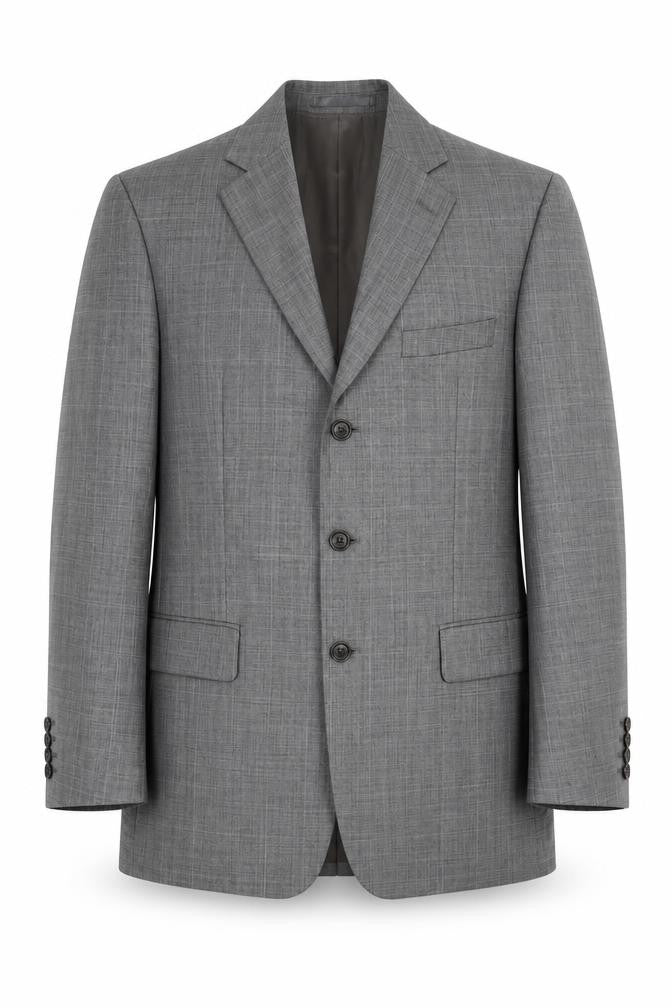 Mens 40 Chest Regular Austin Reed Grey Three-Button Blazer