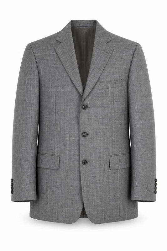 Mens 40 Chest Regular Austin Reed Grey Three-Button Blazer