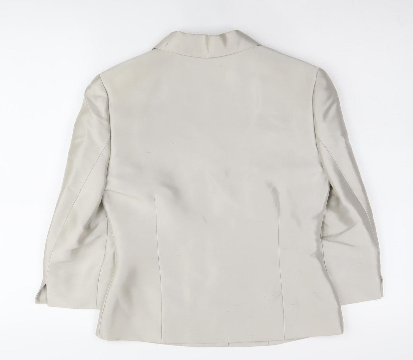 Laura Ashley Women's Ivory Silk Suit Jacket, Size 8