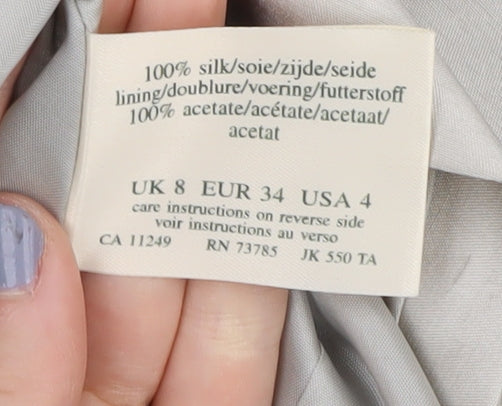 Laura Ashley Women's Ivory Silk Suit Jacket, Size 8