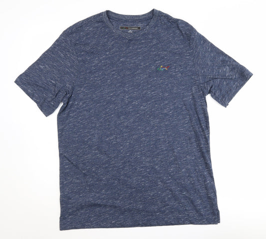 Greg Norman Men's Blue Crew Neck T-Shirt, Size S