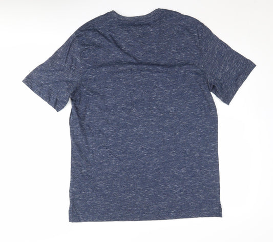 Greg Norman Men's Blue Crew Neck T-Shirt, Size S