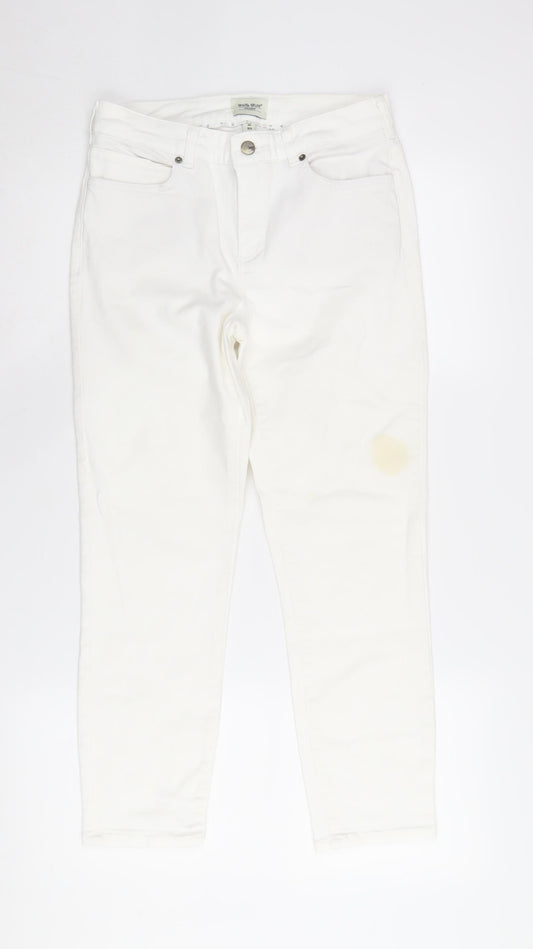 White Stuff Women's White Straight Jeans Size 8