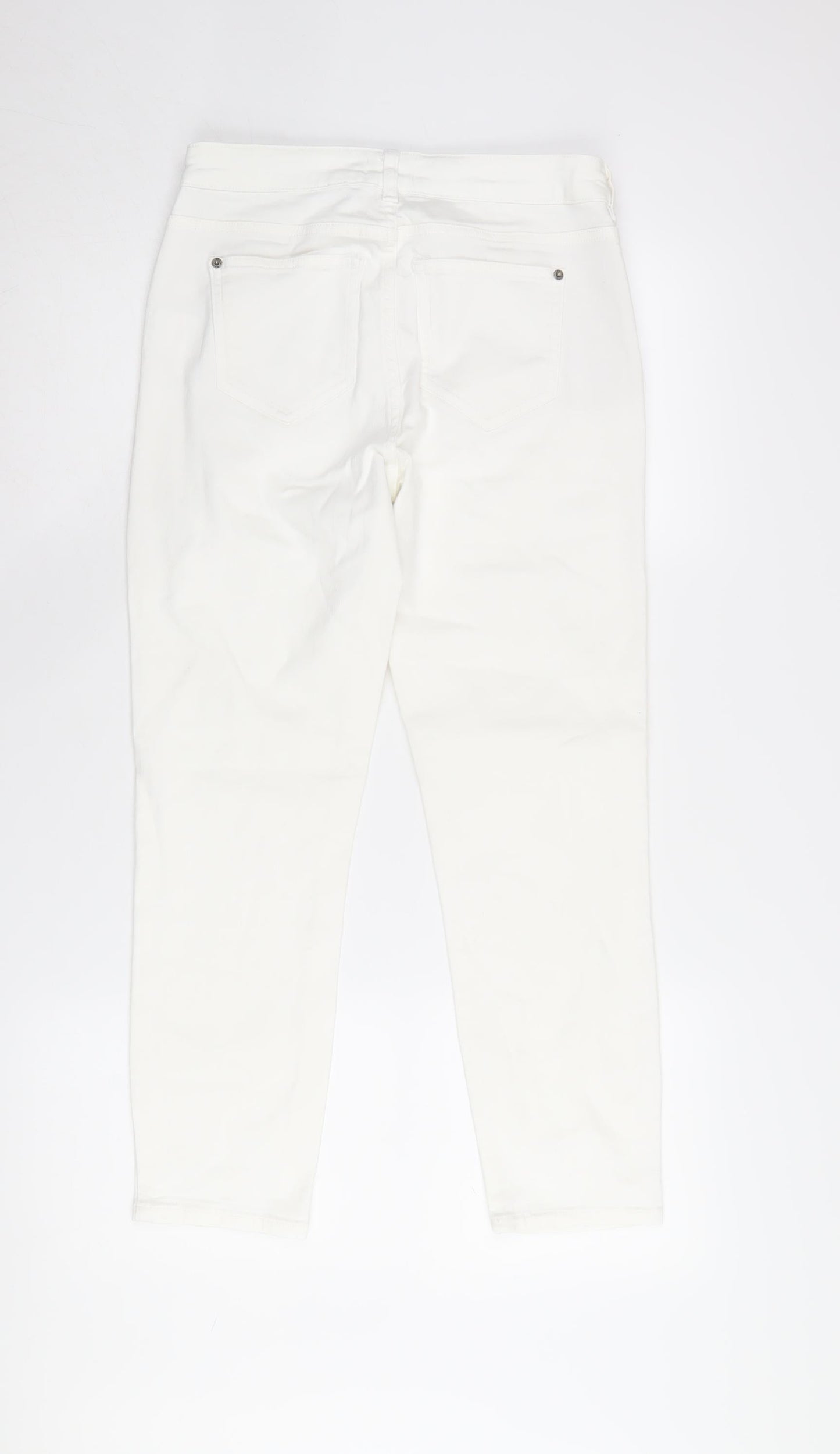 White Stuff Women's White Straight Jeans Size 8