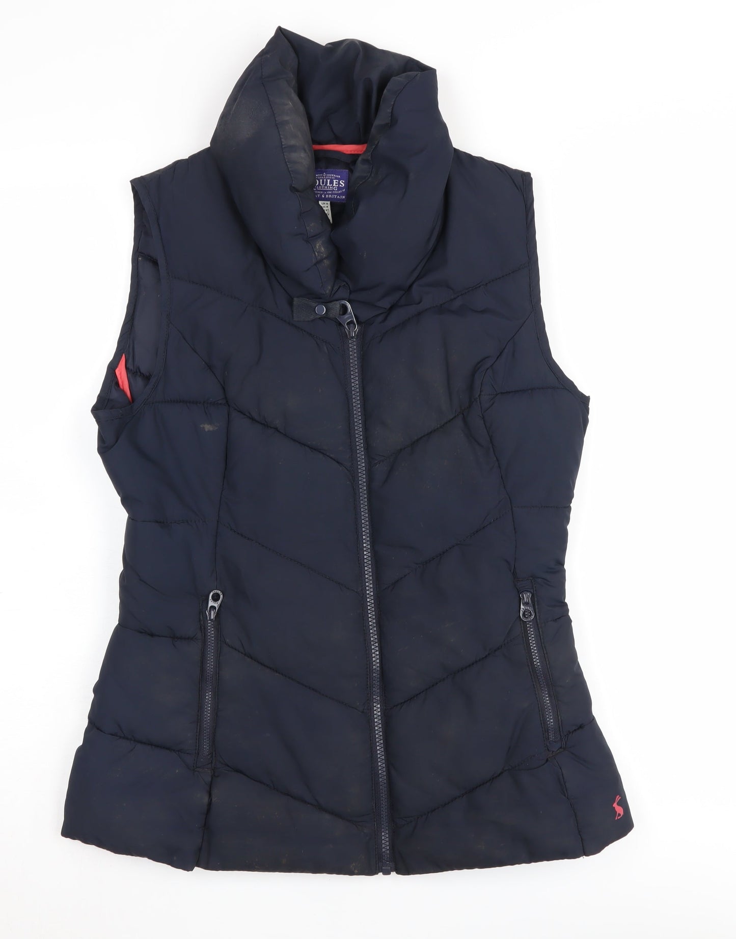 Joules Women's Blue Puffer Waistcoat XS