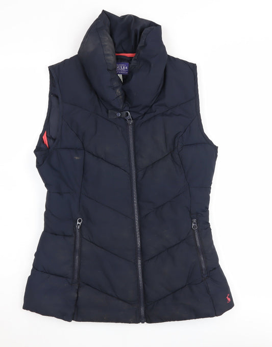 Joules Women's Blue Puffer Waistcoat XS