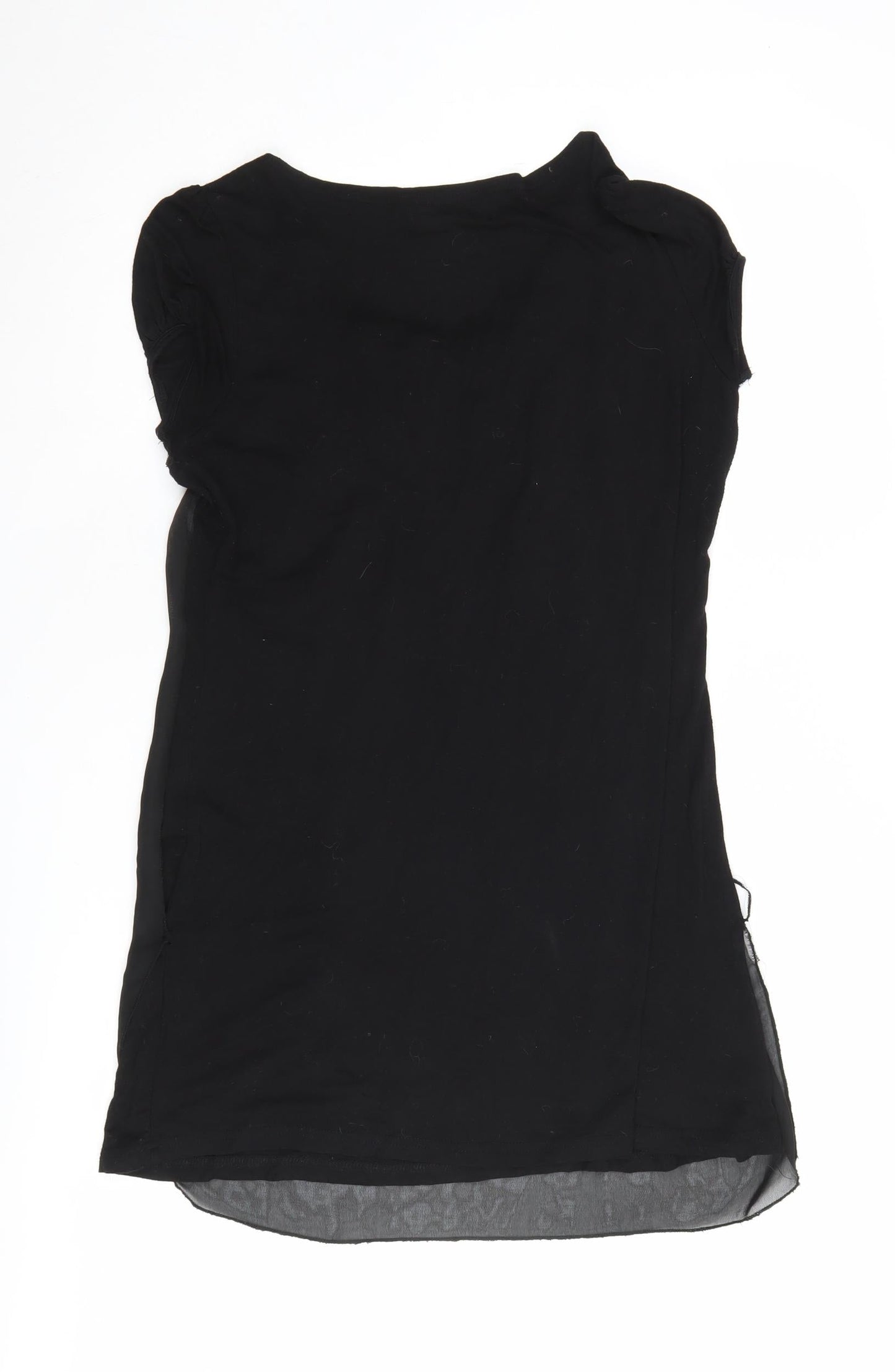 Pussycat London Black Embroidered Women's M Blouse