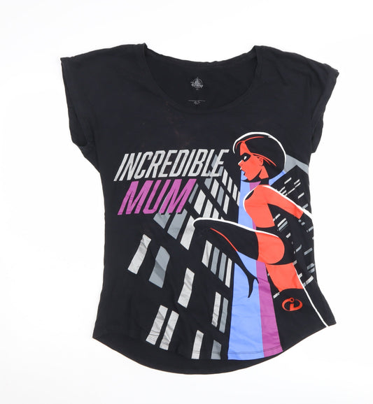 Disney Store Women's Black 2XL T-Shirt - Incredible Mum Graphic