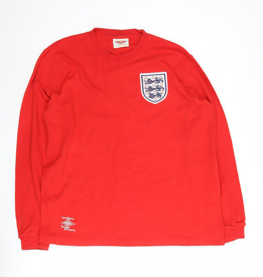 Umbro Men's XL Red Pullover Sweatshirt Sports