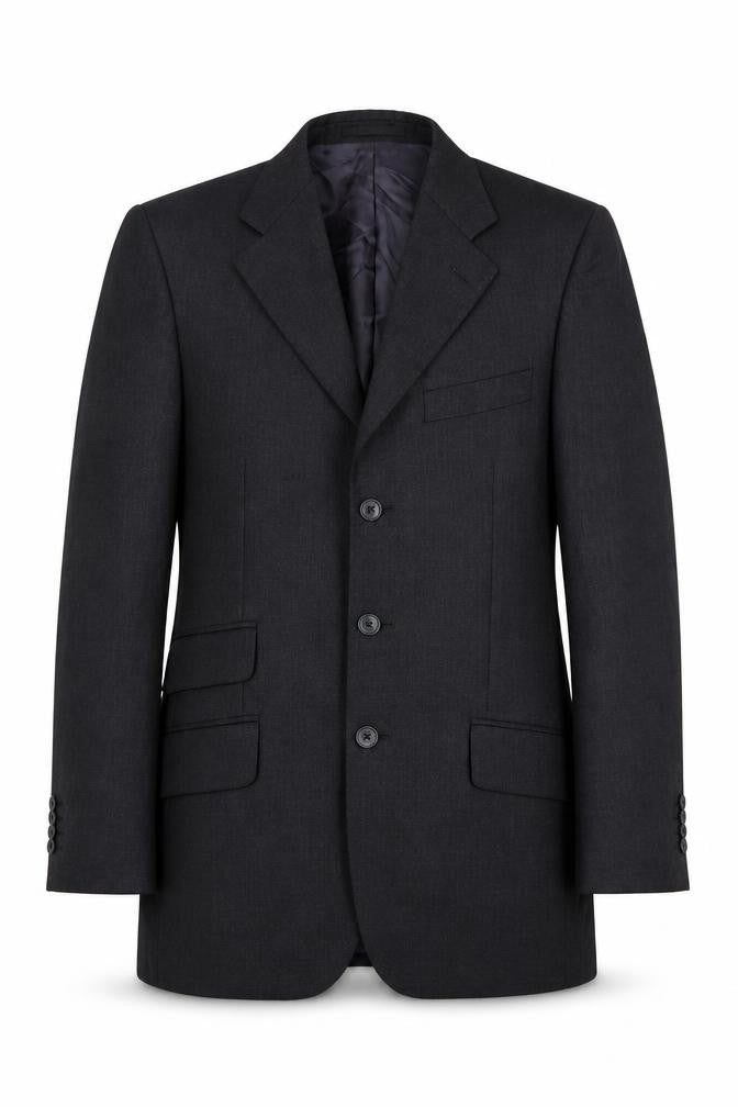 Mens 36 Chest Regular T.M.Lewin Black Three-Button Blazer