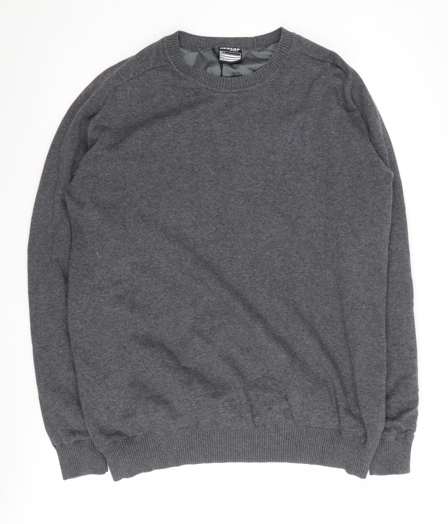Dunlop Sport Men's Grey Cotton Pullover Jumper - L