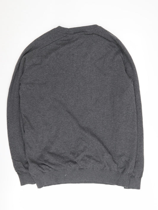 Dunlop Sport Men's Grey Cotton Pullover Jumper - L