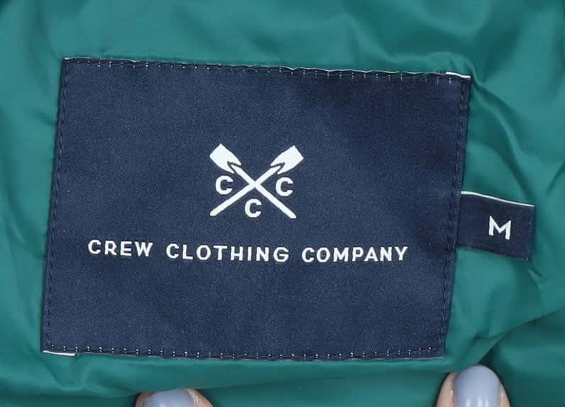 Crew Clothing Men's Green Puffer Jacket Size M