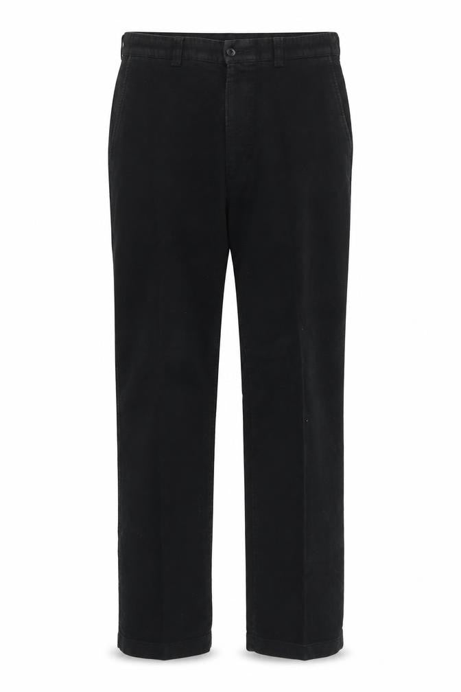 Marks and Spencer Men's Black Trousers, Size 34, Cotton
