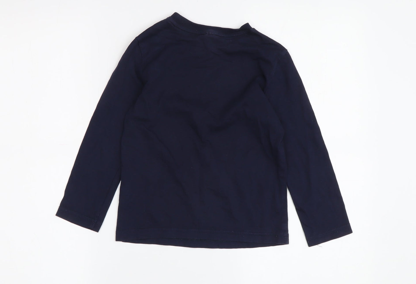 Disney Boys' Blue Mickey Mouse Long Sleeve T-Shirt 4-5 Years