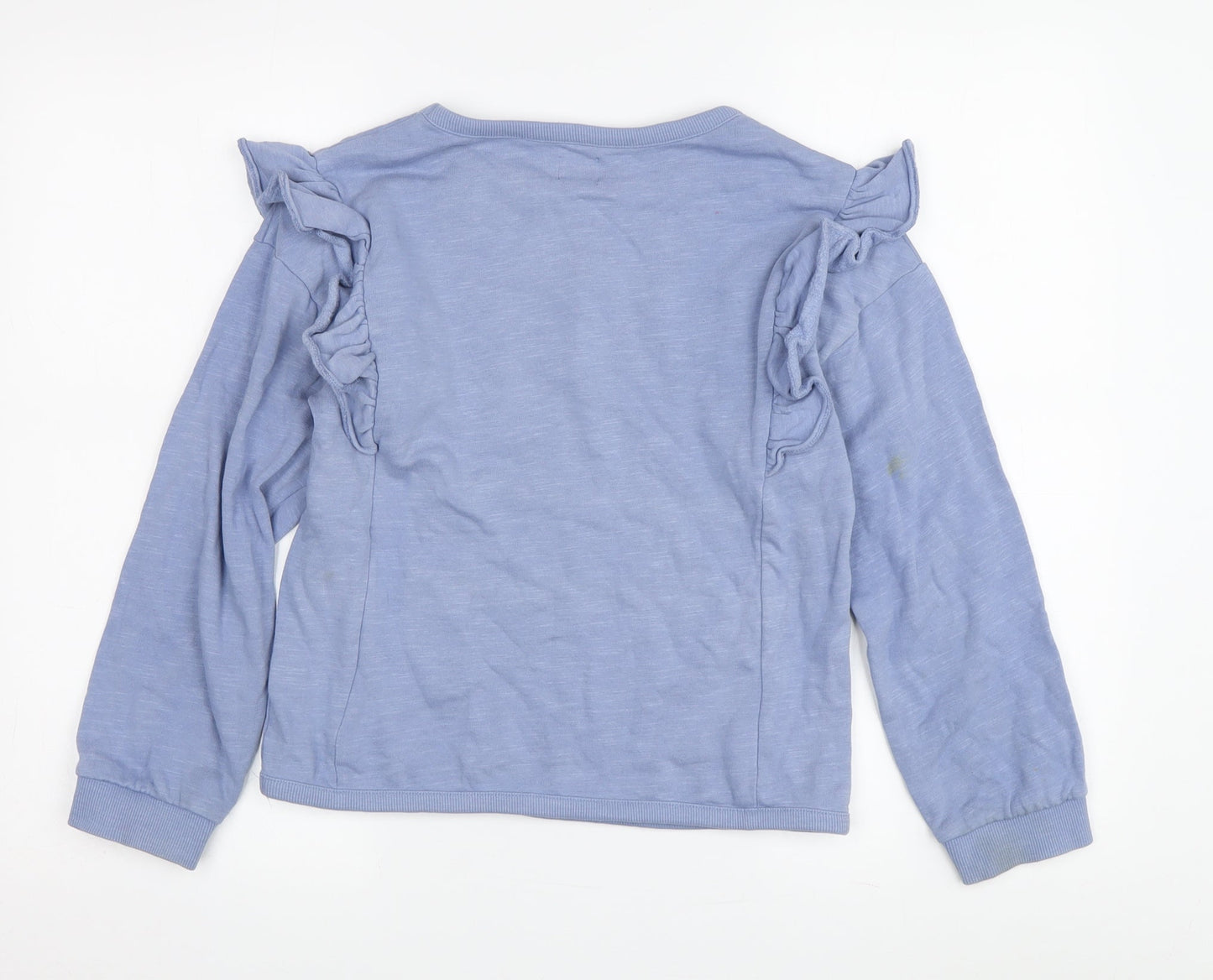 John Lewis Girls Blue Pullover Sweatshirt - Size 11 Years