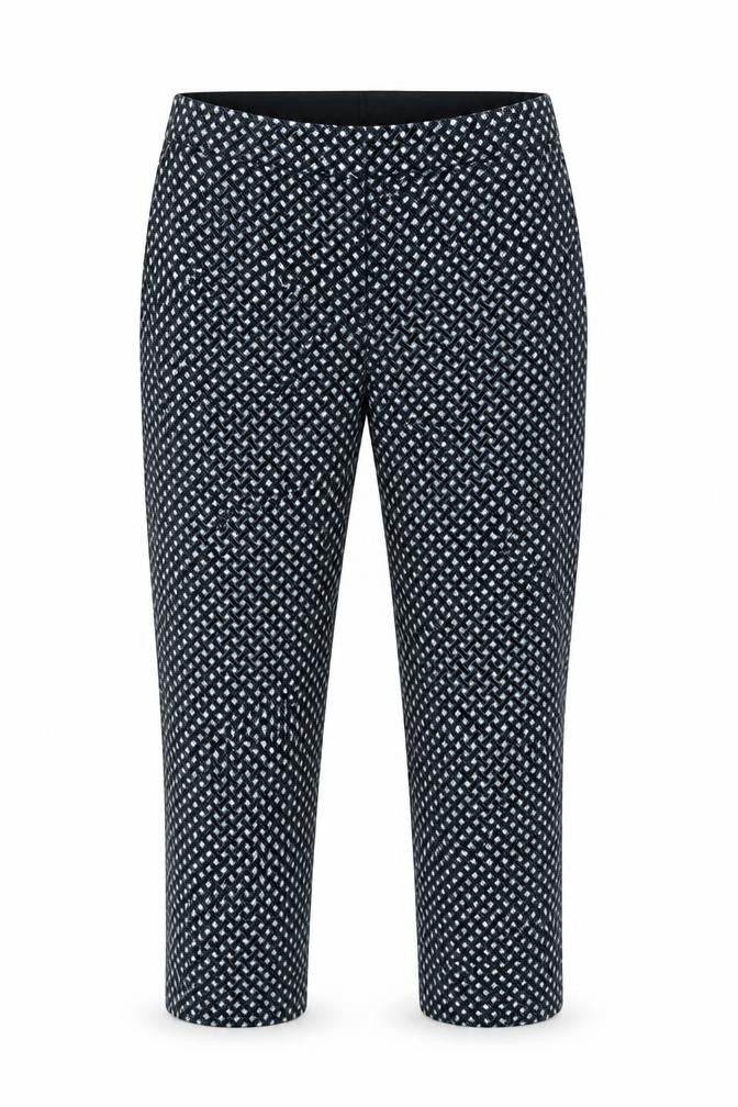 Women's Black Geometric H&M Trousers, Size L