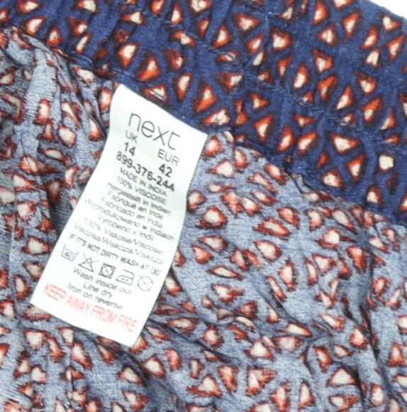 Next Women's Multicoloured Cropped Trousers Size 14