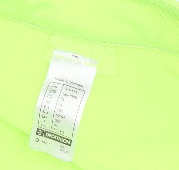 Decathlon Men Green XL Pullover Running Top