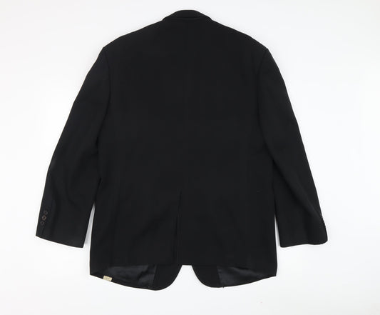 London Men's Black Blazer, Size 38, Two-Button