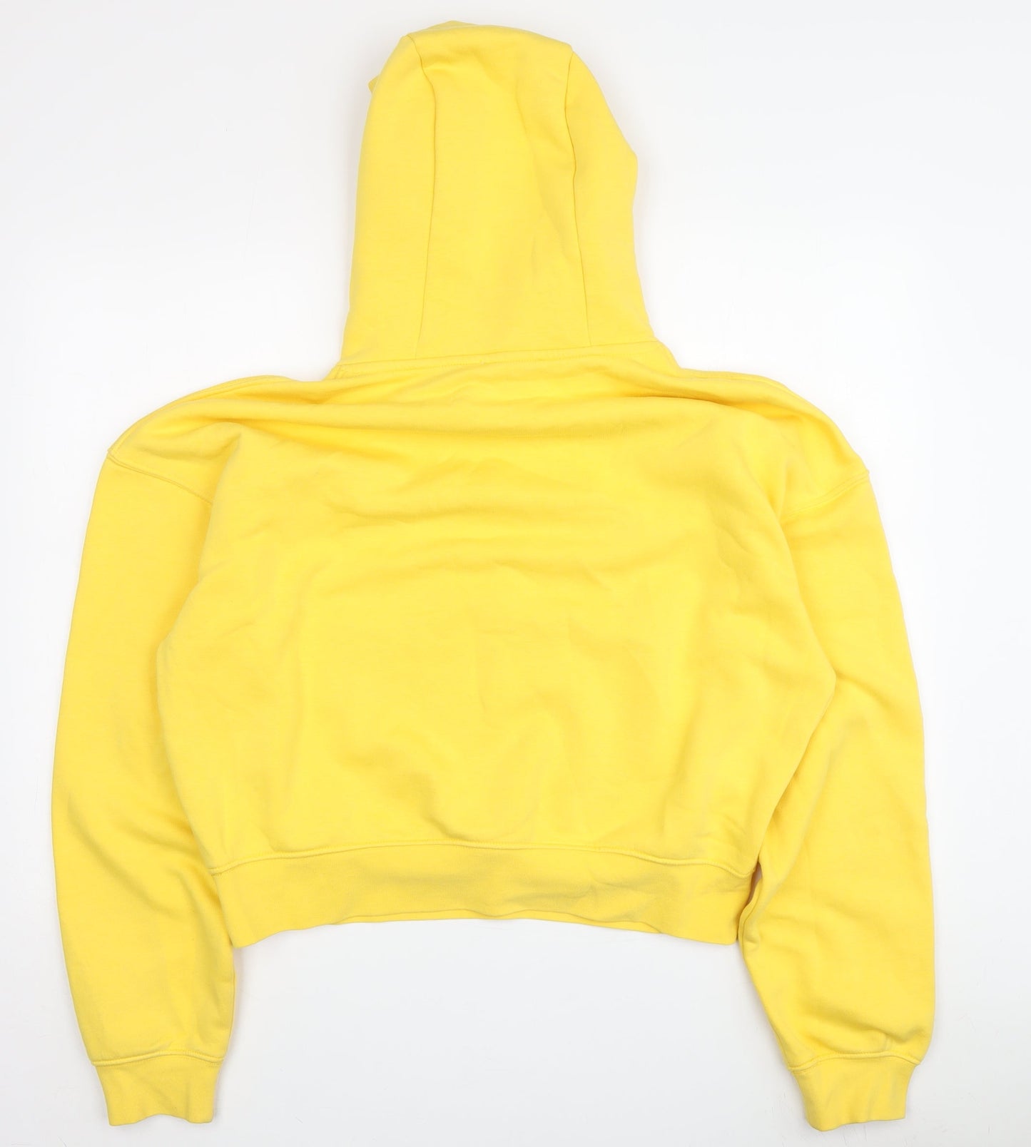 Zara Women's Yellow Pullover Hoodie, Size 10