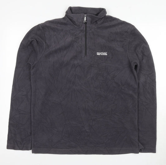 Regatta Men's Black Fleece Pullover Sweatshirt M