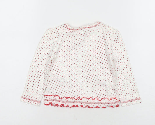 Disney Girls' White Minnie Mouse Long Sleeve T-Shirt 9-12 Months