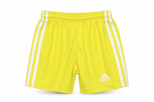 Adidas Boys Yellow Athletic Shorts 5-6 Years Breathable