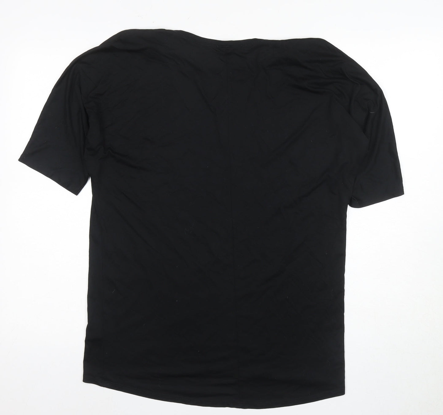 Uniqlo Black T-Shirt, Unisex, L, Basic, Casual Style