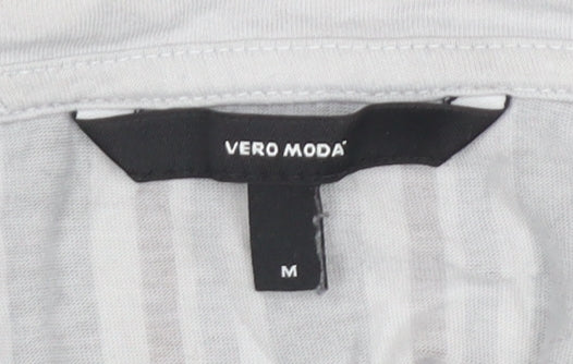 Womens UK Size M VERO MODA Multicoloured Cotton Blend T-Shirt