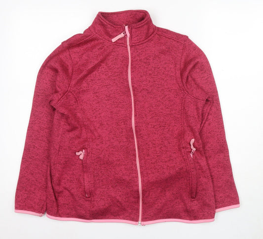 Crane Women's Pink Lightweight Full Zip Jacket