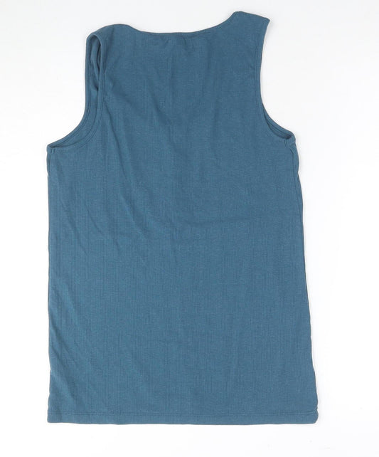 Patra Women's Blue Henley Tank Top Size 12