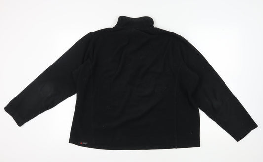 Lands' End Men's Black Fleece Pullover Sweatshirt L